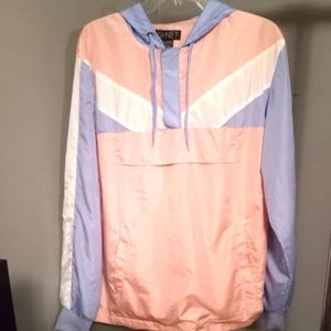 Hooded Windbreaker Pullover